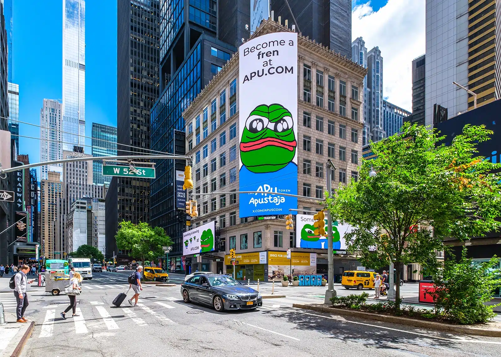 Digital Billboard Manhattan NYC NY USA