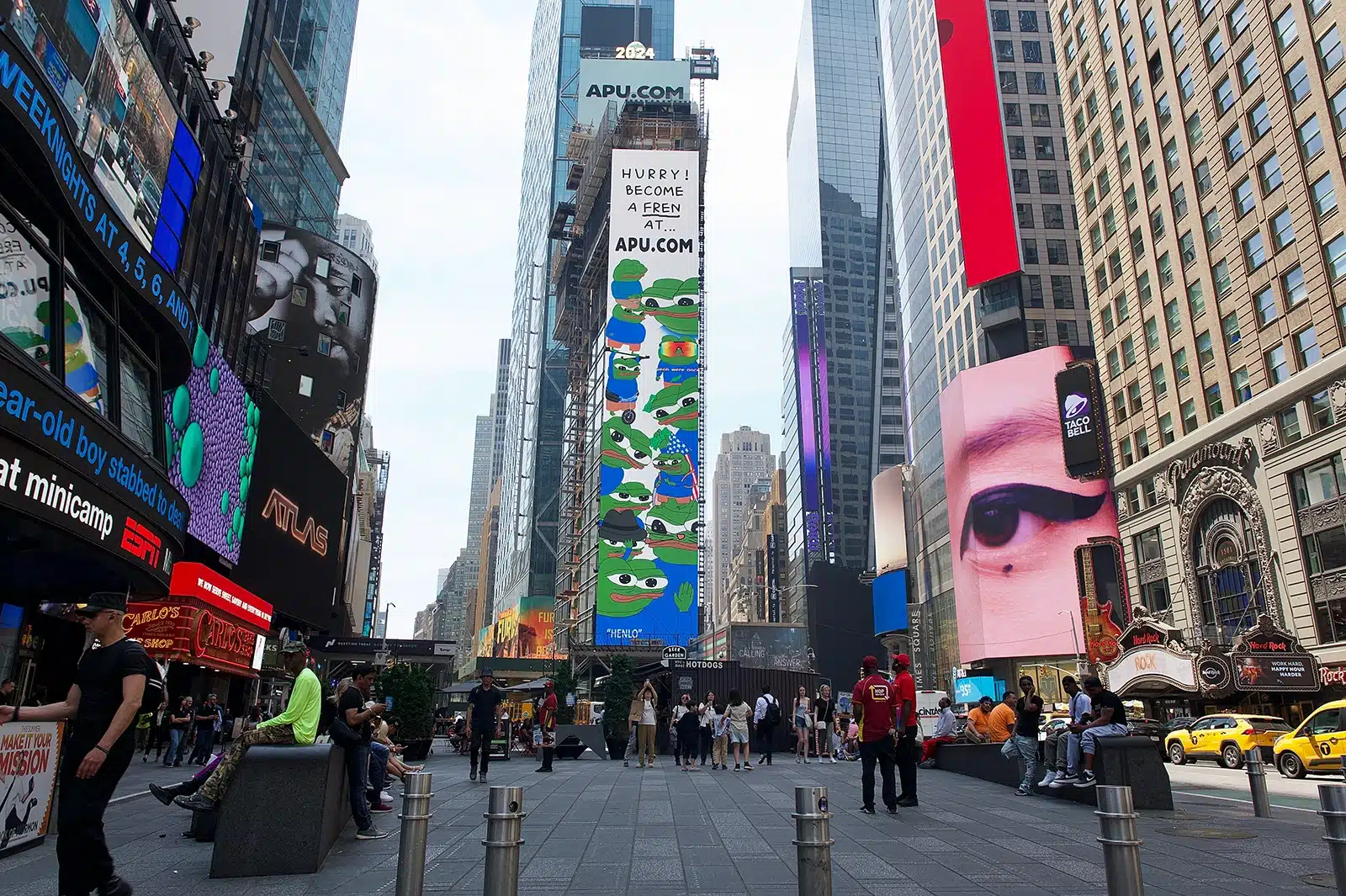 Digital Billboard Times square NYC NY USA
