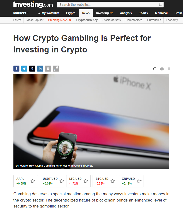 bitcasino investing Bloomberg NASDAQ MarketWatch Investing.com APNews Yahoo Crypto PR Press Release