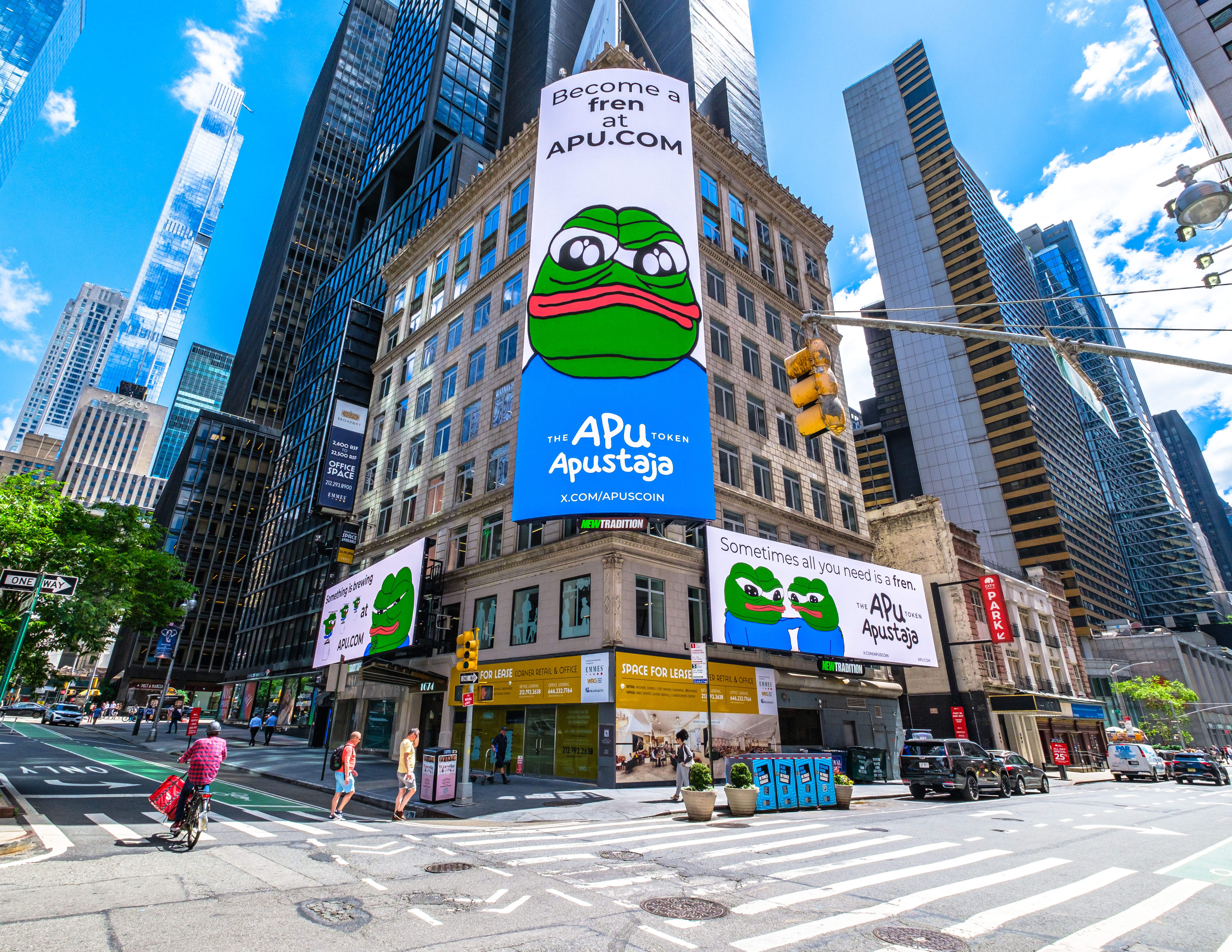 APU Midtown Digital Billboard Manhattan NYC NY USA