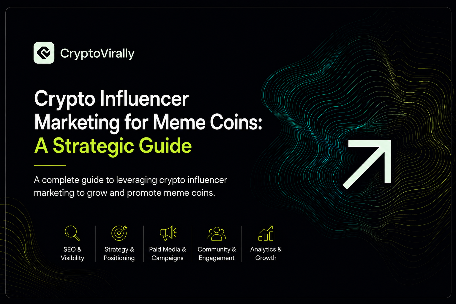 3D isometric illustration of crypto influencer marketing for meme coins